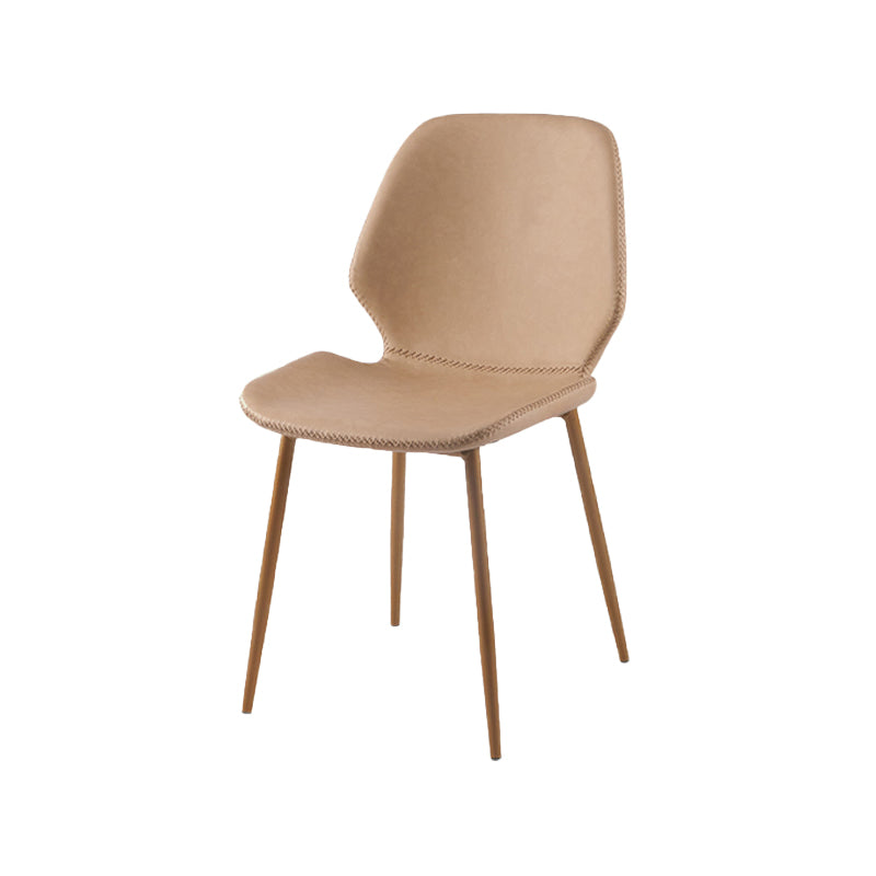 Metal de la cocina del estilo contemporáneo que cena el respaldo lateral de la silla que cena la silla lateral sin brazos