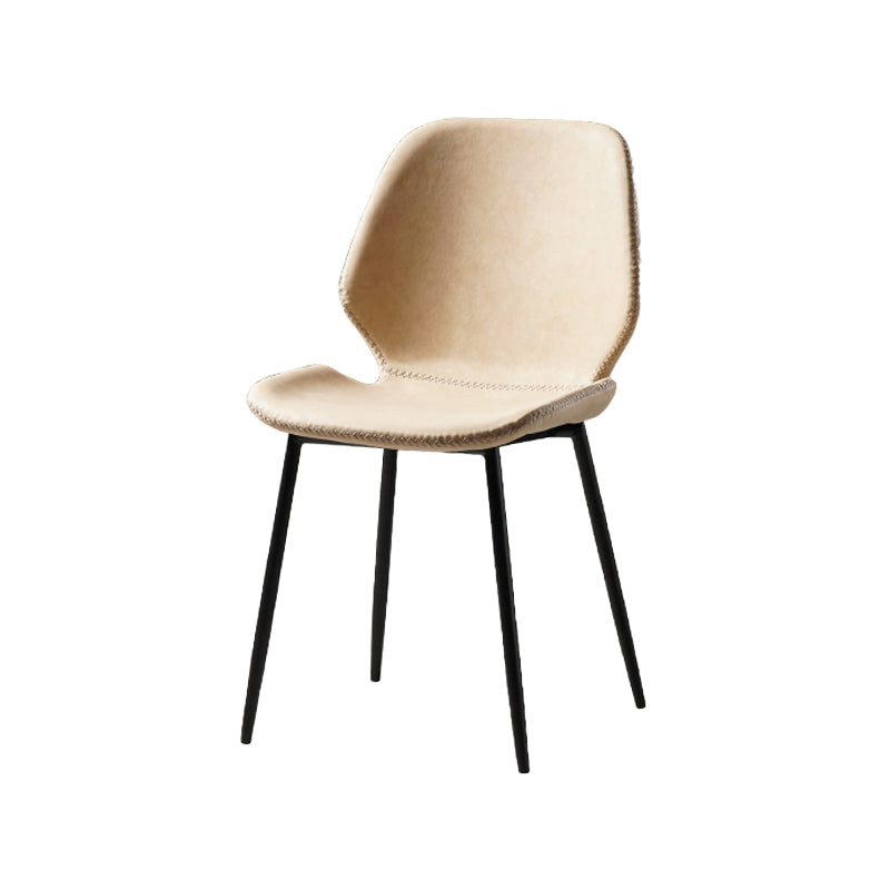 Metal de la cocina del estilo contemporáneo que cena el respaldo lateral de la silla que cena la silla lateral sin brazos