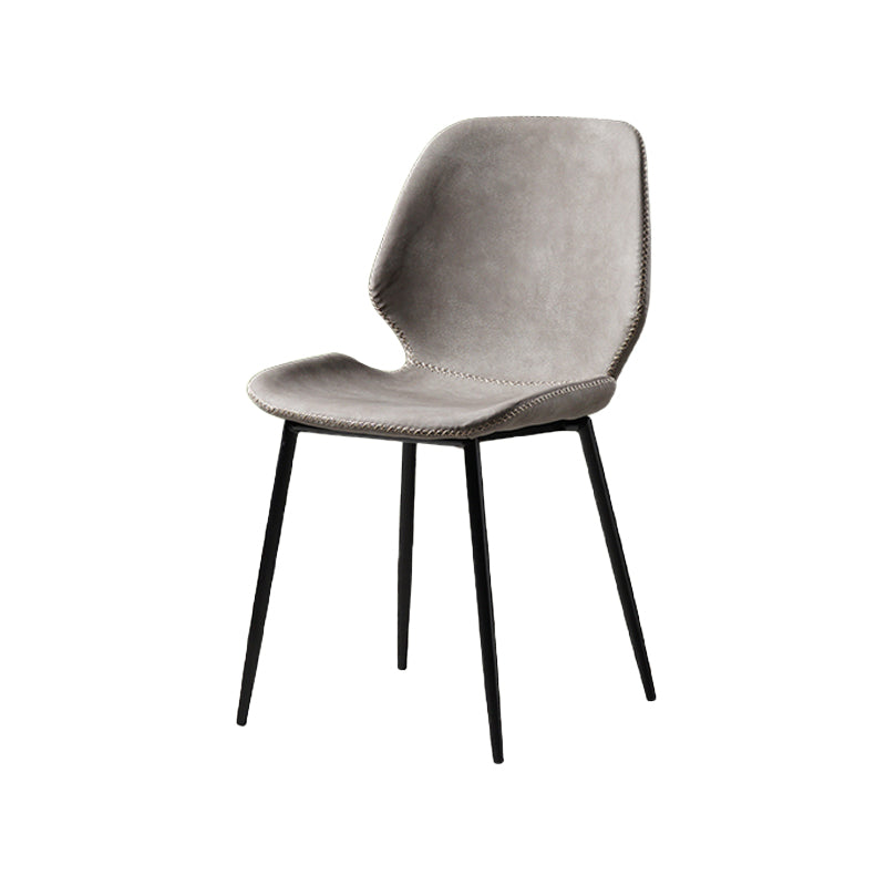 Metal de la cocina del estilo contemporáneo que cena el respaldo lateral de la silla que cena la silla lateral sin brazos