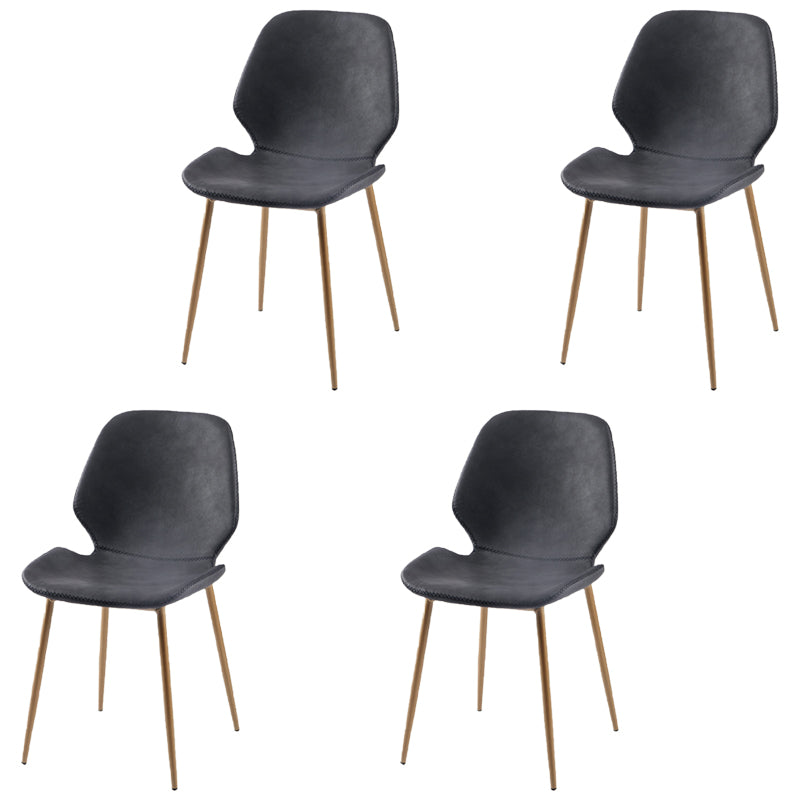 Metal de la cocina del estilo contemporáneo que cena el respaldo lateral de la silla que cena la silla lateral sin brazos