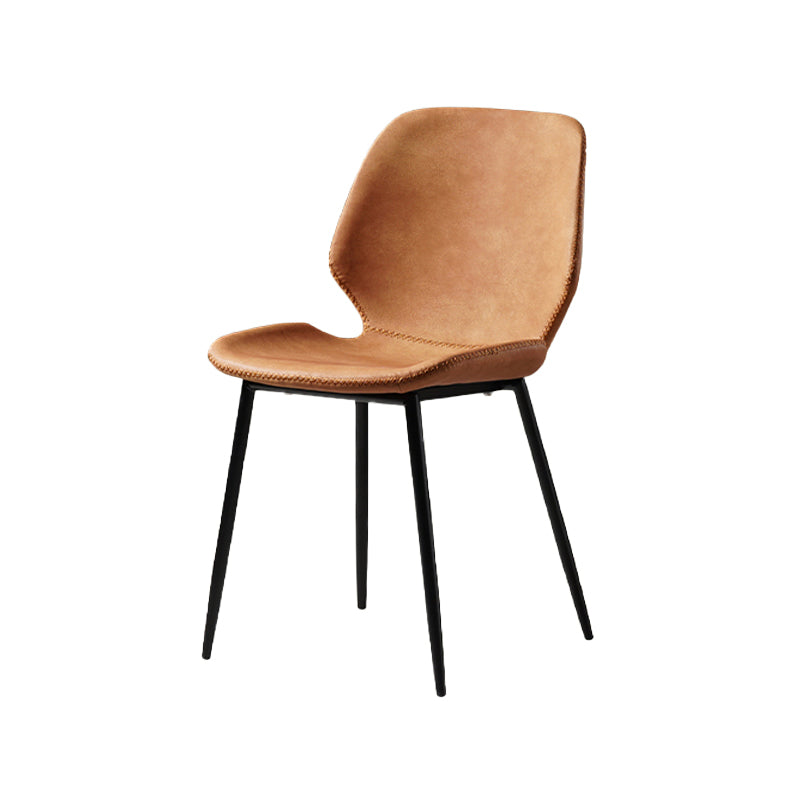 Metal de la cocina del estilo contemporáneo que cena el respaldo lateral de la silla que cena la silla lateral sin brazos