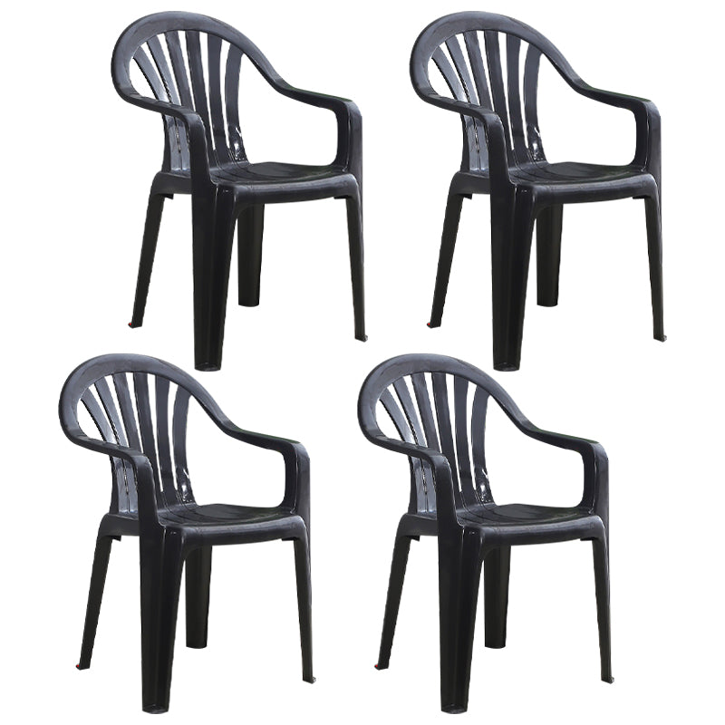 El hogar moderno que cena el brazo preside los sillones de comedor apilables plásticos Windsor