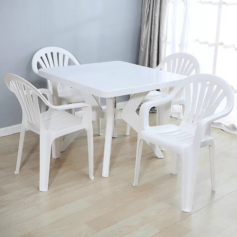 El hogar moderno que cena el brazo preside los sillones de comedor apilables plásticos Windsor
