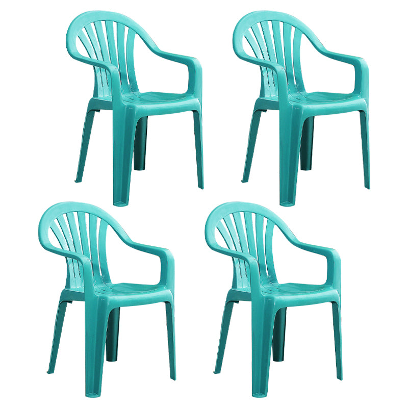 El hogar moderno que cena el brazo preside los sillones de comedor apilables plásticos Windsor