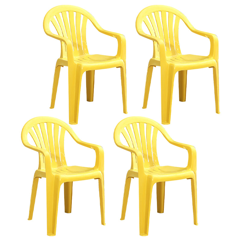 El hogar moderno que cena el brazo preside los sillones de comedor apilables plásticos Windsor