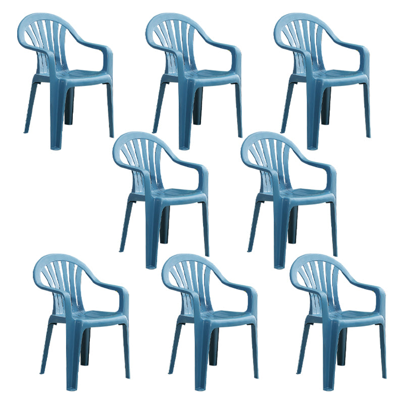 El hogar moderno que cena el brazo preside los sillones de comedor apilables plásticos Windsor