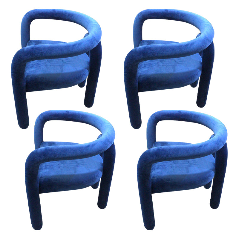 Silla de comedor estilo moderno Silla auxiliar con brazo de cocina y patas de metal