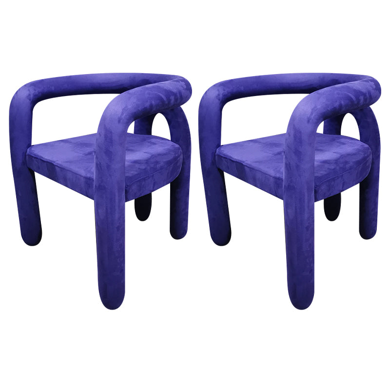 Silla de comedor estilo moderno Silla auxiliar con brazo de cocina y patas de metal