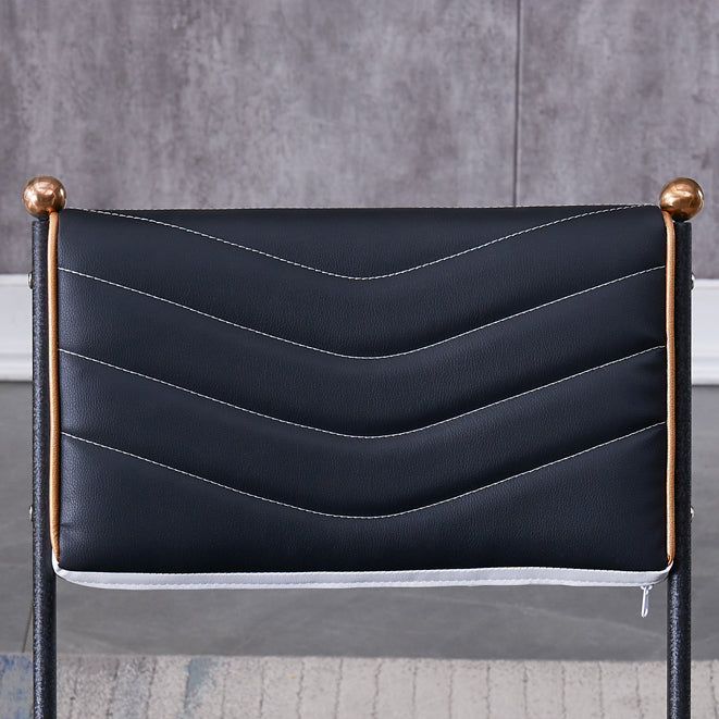Silla lateral de metal moderna para interiores y exteriores, silla lateral de comedor plegable con respaldo abierto
