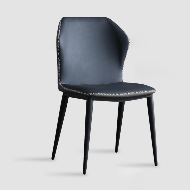 Industriële stijl metalen stoelen keuken dineren wingback zijstoel (set van 2)