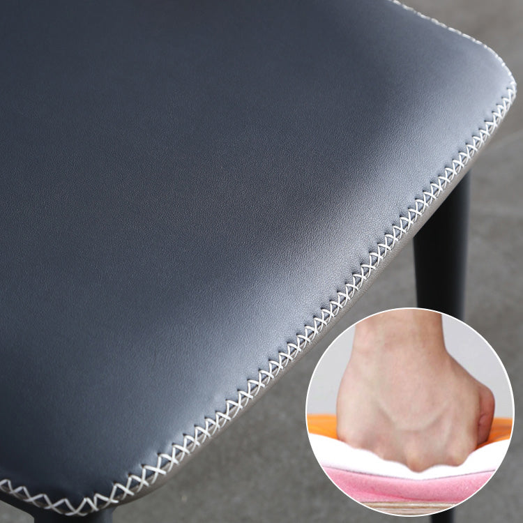 Industriële stijl metalen stoelen keuken dineren wingback zijstoel (set van 2)