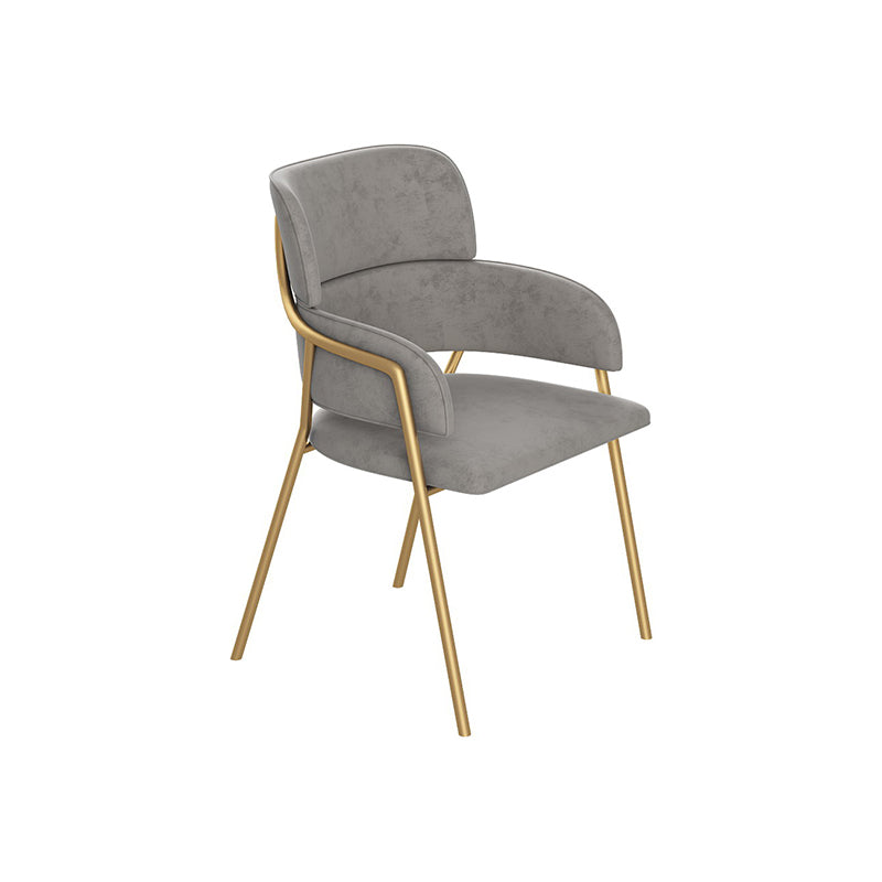 El comedor del metal del estilo nórdico preside el sillón del terciopelo para el restaurante