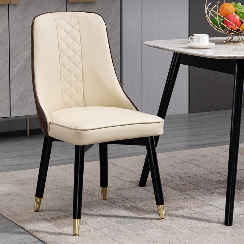 Juego de sillas de comedor de cocina escandinavas Silla Parsons de madera (juego de 2)