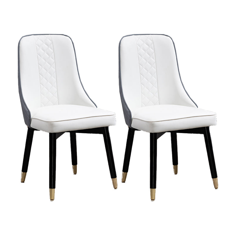 Juego de sillas de comedor de cocina escandinavas Silla Parsons de madera (juego de 2)