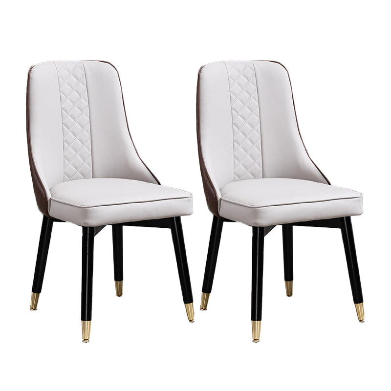 Juego de sillas de comedor de cocina escandinavas Silla Parsons de madera (juego de 2)