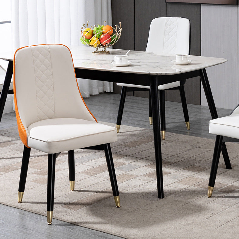 Juego de sillas de comedor de cocina escandinavas Silla Parsons de madera (juego de 2)