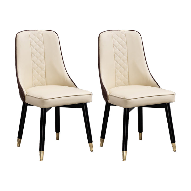 Juego de sillas de comedor de cocina escandinavas Silla Parsons de madera (juego de 2)