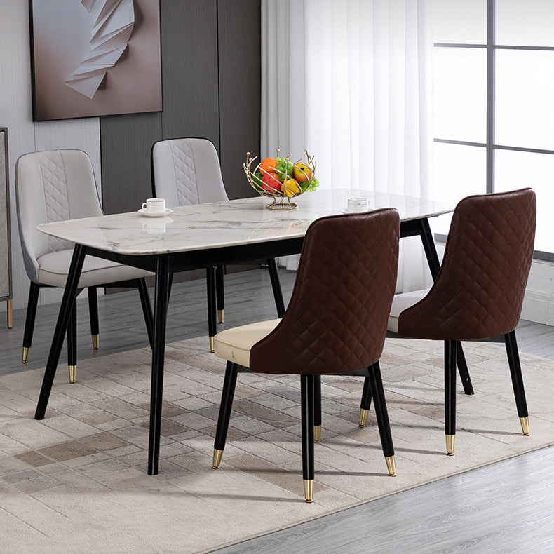 Juego de sillas de comedor de cocina escandinavas Silla Parsons de madera (juego de 2)