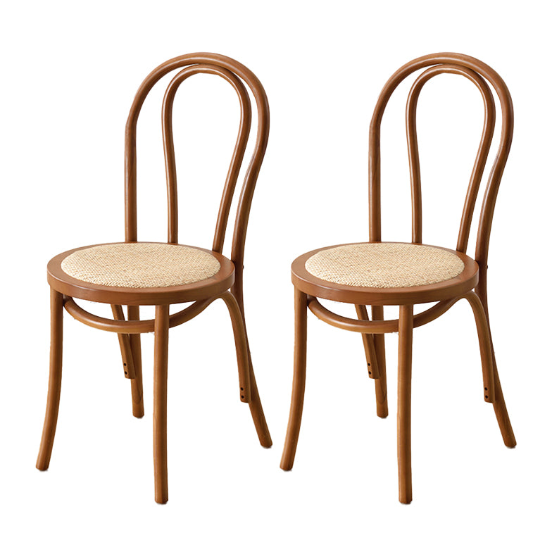 Silla de comedor de madera tradicional Windsor, silla sin brazos para uso doméstico