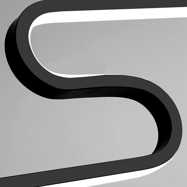 Modern Chandelier Linear Aluminum Island Chandelier Lights for Tea Room