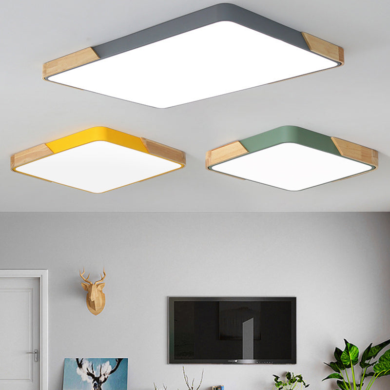 Geometrie Vorm LED-plafondlamp Modern Macaroon Acryl 1-lichts Inbouw voor slaapkamer