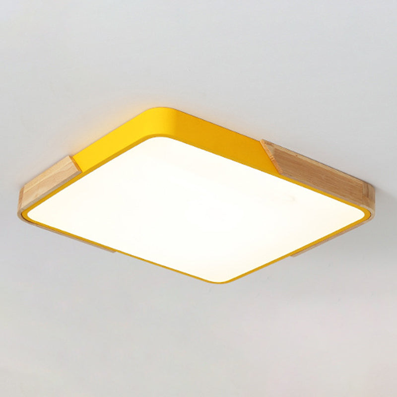 Geometrie Vorm LED-plafondlamp Modern Macaroon Acryl 1-lichts Inbouw voor slaapkamer