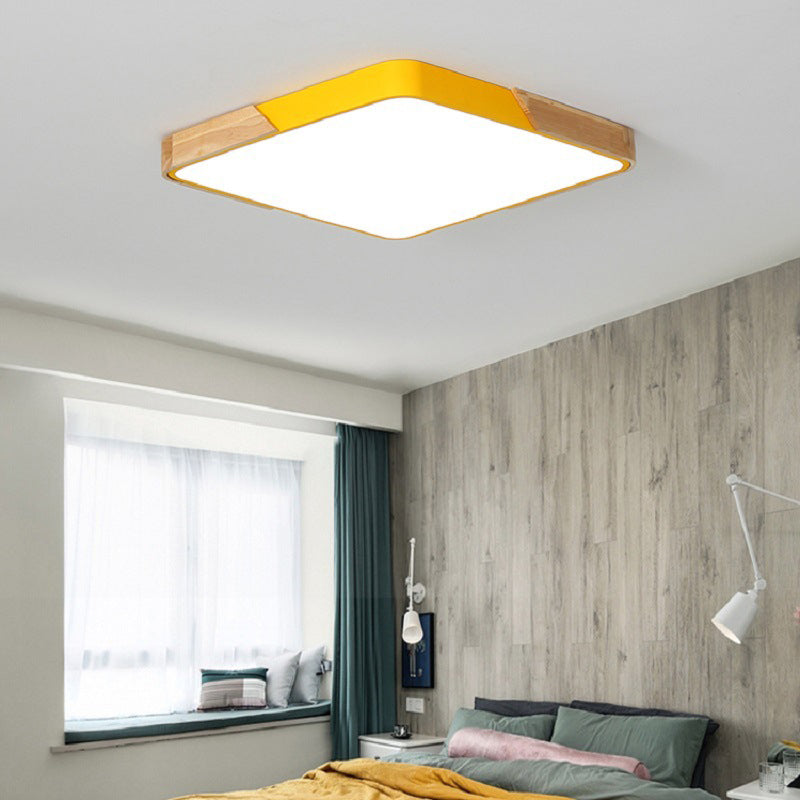 Geometrie Vorm LED-plafondlamp Modern Macaroon Acryl 1-lichts Inbouw voor slaapkamer