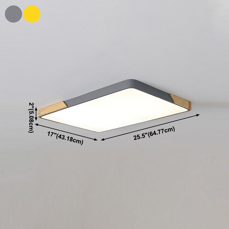 Geometrie Vorm LED-plafondlamp Modern Macaroon Acryl 1-lichts Inbouw voor slaapkamer
