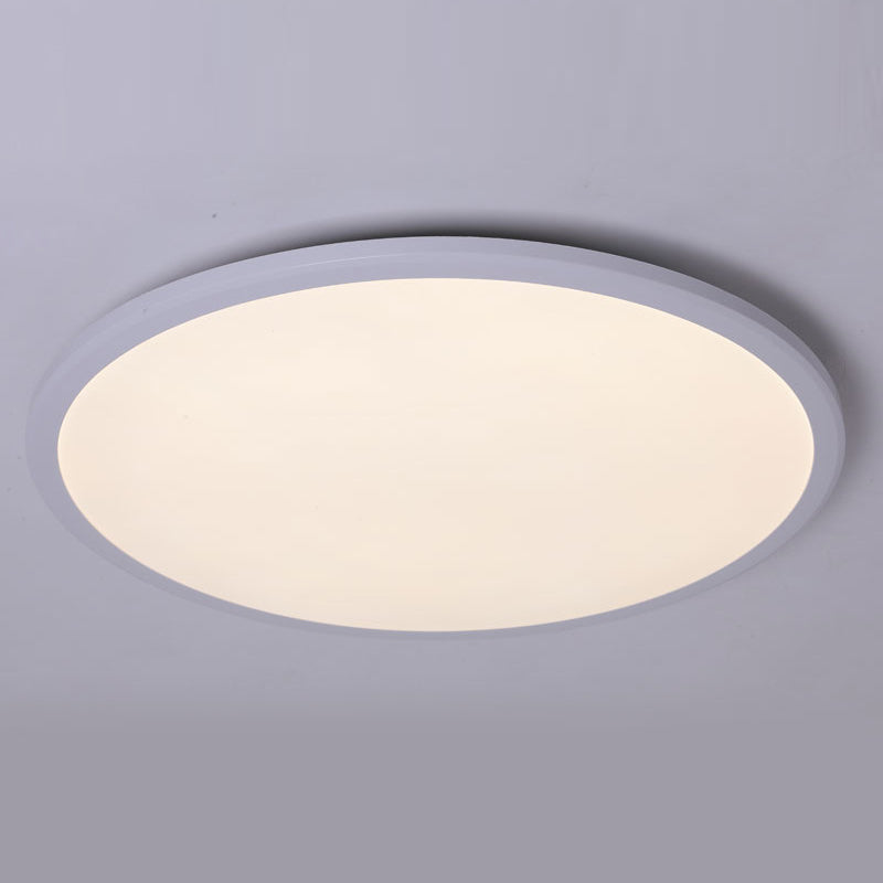 Plafonnier LED de forme ronde acrylique moderne 1 lumière encastré pour salon salle de bain