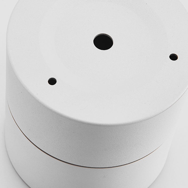 Cylinder Shape Ceiling Lamp Modern Aluminium 1 Light Flush Mount for Clothing Store Mall