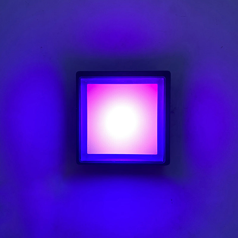 Contemporary Geometric Sconce Light Fixture Metal 1 Light LED Wall Mounted Light