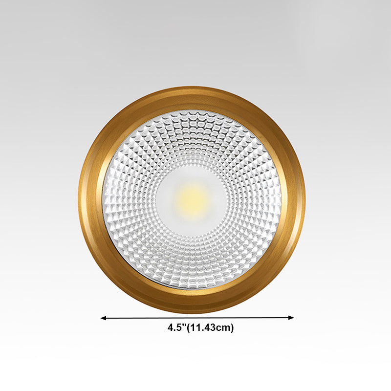 Plafonnier LED en forme de cylindre, moderne, en aluminium, 1 lumière, encastré, pour allée, chambre à coucher