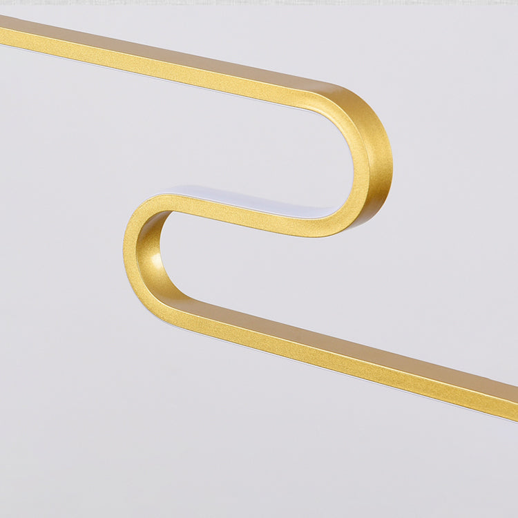 Modern LED Island Lighting Linear Resin Chandelier Light Fixture for Tea Room