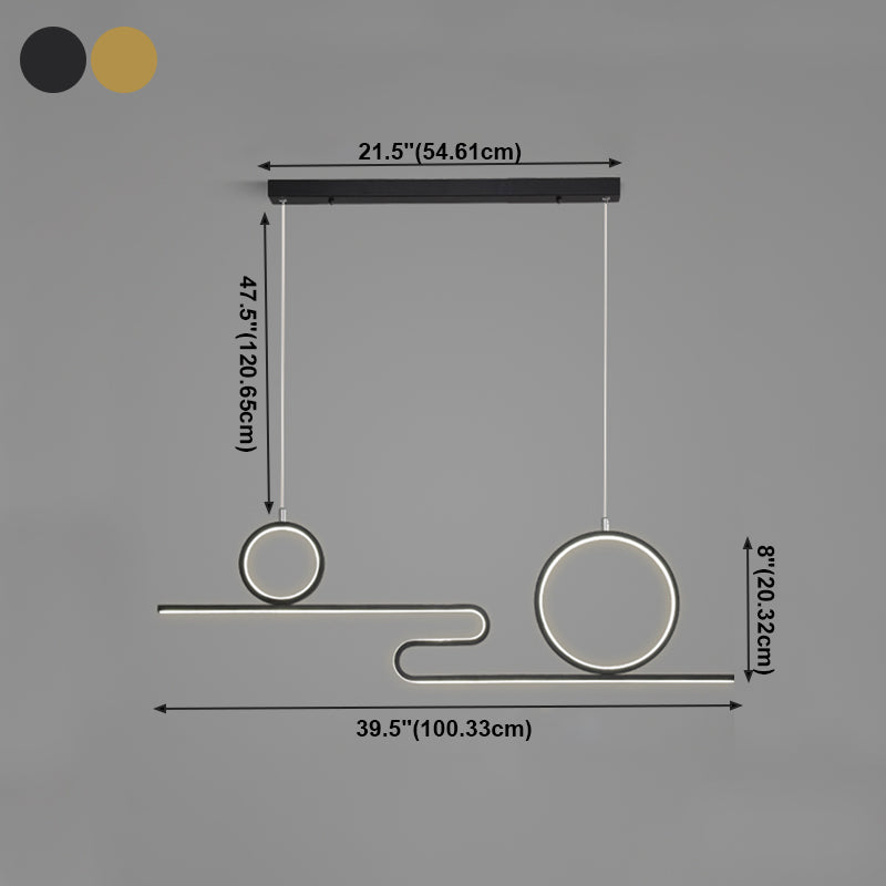 Wrought Iron Hanging Pendant Lights Modern Hanging Lamps for Dining Room