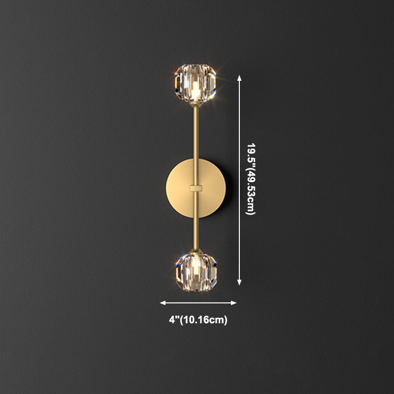 Tombra geométrica Multi-luz Media Maledia Moderna Medida de pared de la pared de la pared en oro