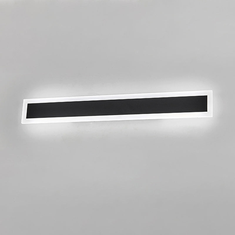 Lámparas de pared lineales de estilo contemporáneo 1 Metal 1 luces montadas en la pared ligera