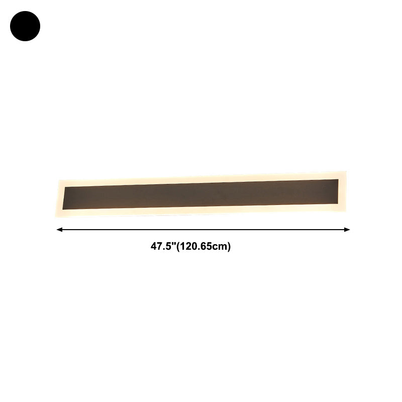 Lámparas de pared lineales de estilo contemporáneo 1 Metal 1 luces montadas en la pared ligera