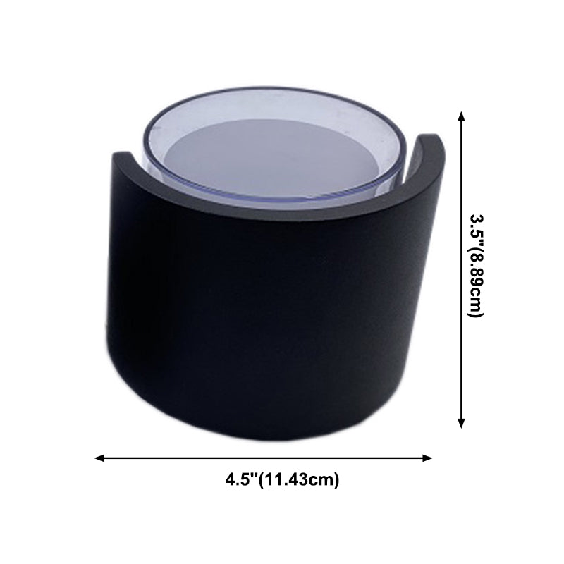 Lámparas de luz geométricas contemporáneas de metal 1 lámparas de pared ligeras