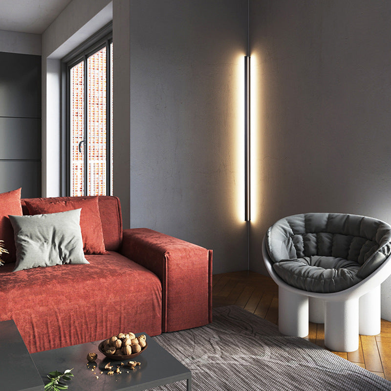 Contemporary Style Linear Sconce Light Fixture Aluminum 1 Light LED Wall Lamps