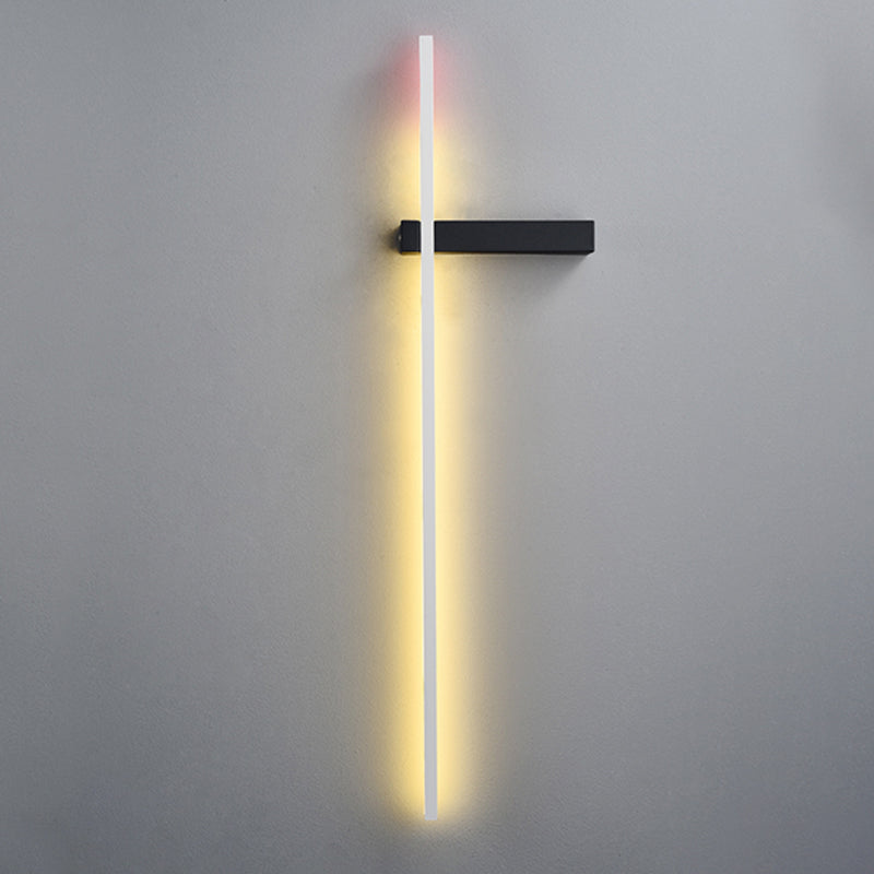 1 Light Metal Linear Wall Lighting Modern Style Wall Mounted Light Fixture