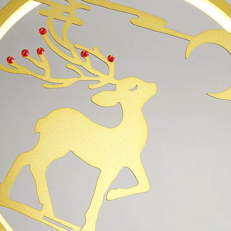 Metal Hanging Pendant Lights Nordic Modern Linear Hanging Lamps for Study Room