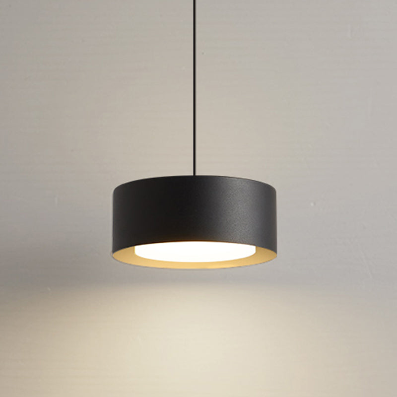 Acryl cirkelvormige ledhanglamp in moderne beknopte stijl smeedijzeren hanglampje voor slaapkamer