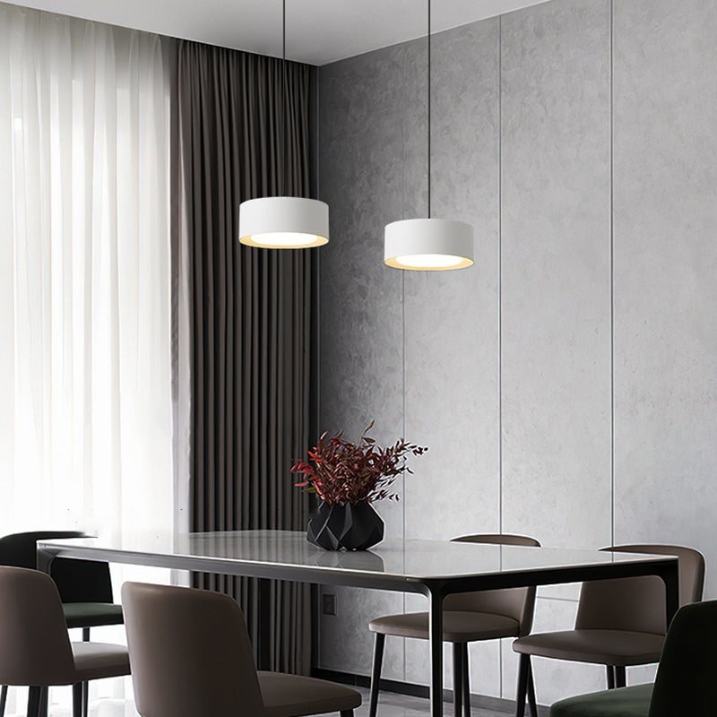 Acryl cirkelvormige ledhanglamp in moderne beknopte stijl smeedijzeren hanglampje voor slaapkamer