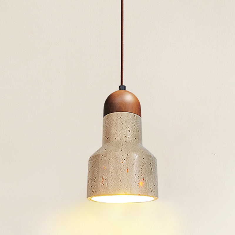 Unieke schaduw hangende verlichting moderne stijl steen 1 lichte hanglamp voor restaurant