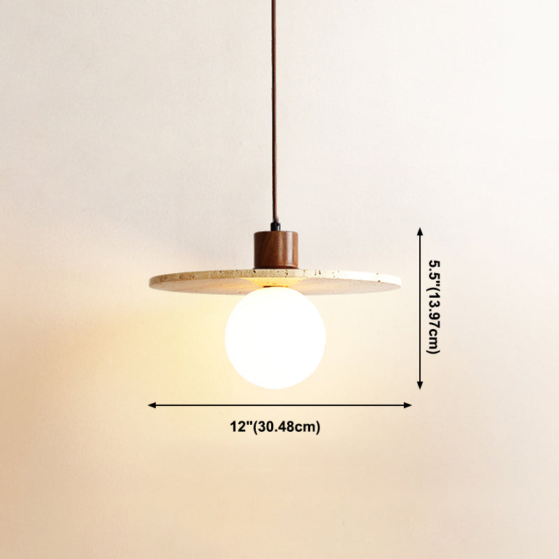 Unieke schaduw hangende verlichting moderne stijl steen 1 lichte hanglamp voor restaurant