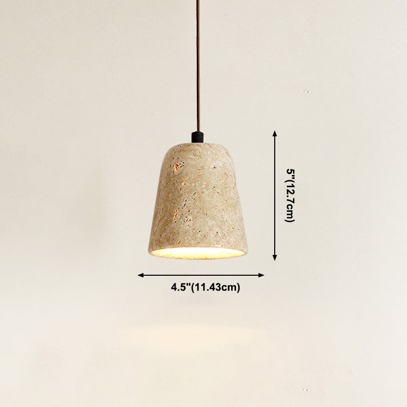 Unieke schaduw hangende verlichting moderne stijl steen 1 lichte hanglamp voor restaurant