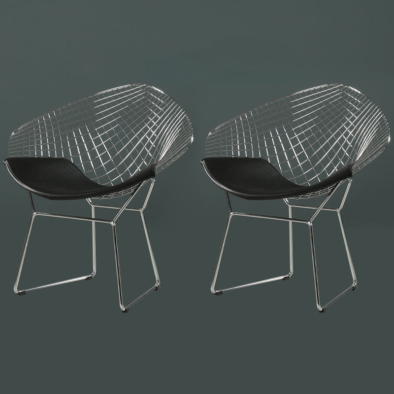 Sillas laterales de comedor escandinavas, sillas de comedor con respaldo cruzado de cuero PU para el hogar
