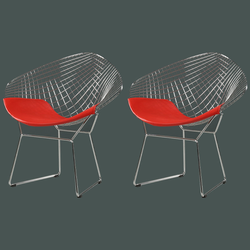Sillas laterales de comedor escandinavas, sillas de comedor con respaldo cruzado de cuero PU para el hogar