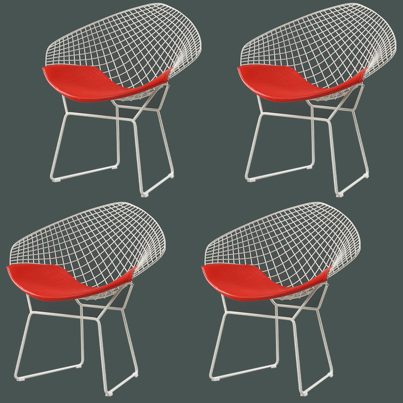 Sillas laterales de comedor escandinavas, sillas de comedor con respaldo cruzado de cuero PU para el hogar
