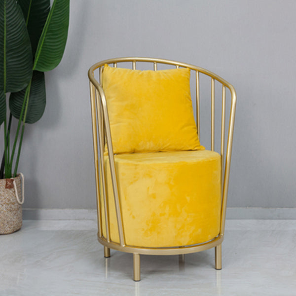Silla de comedor individual sin brazos tapizada con respaldo Windsor de estilo escandinavo